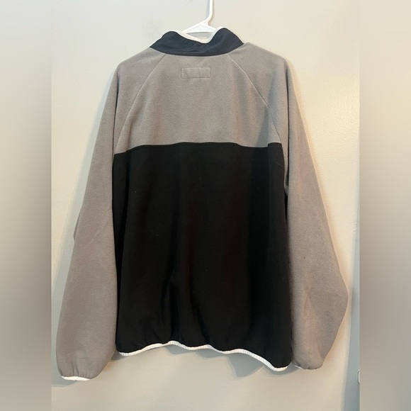 Edgar & Ash Black and Gray Front Pocket Quarter Zip Pullover Fleece Size XL - Picture 2 of 11